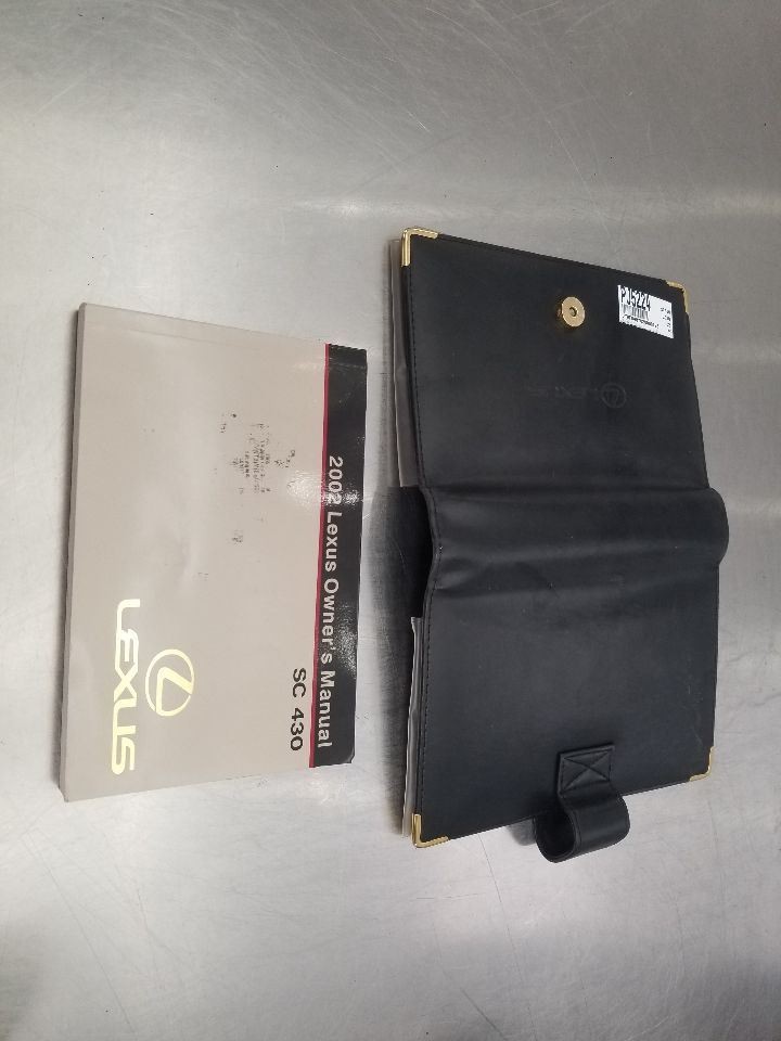02 LEXUS SC430 OWNERS MANUAL