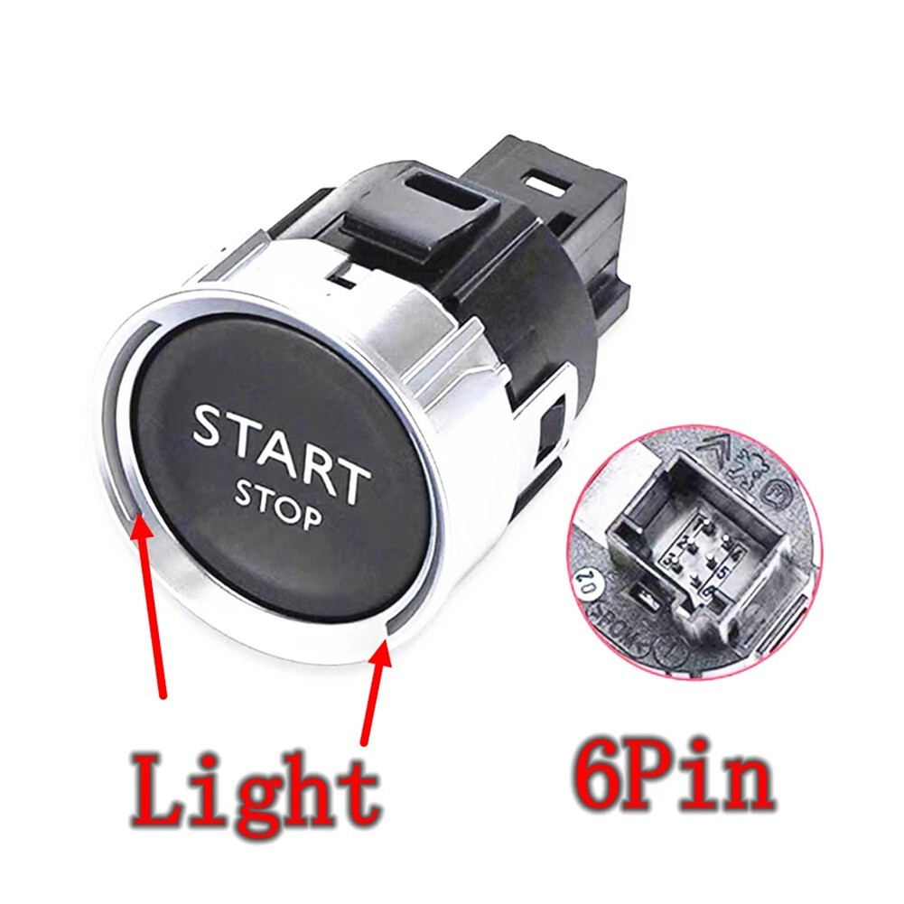 6 Pin Engine Start Switch for C4 2011 2018 One Button Start Switch Replacement