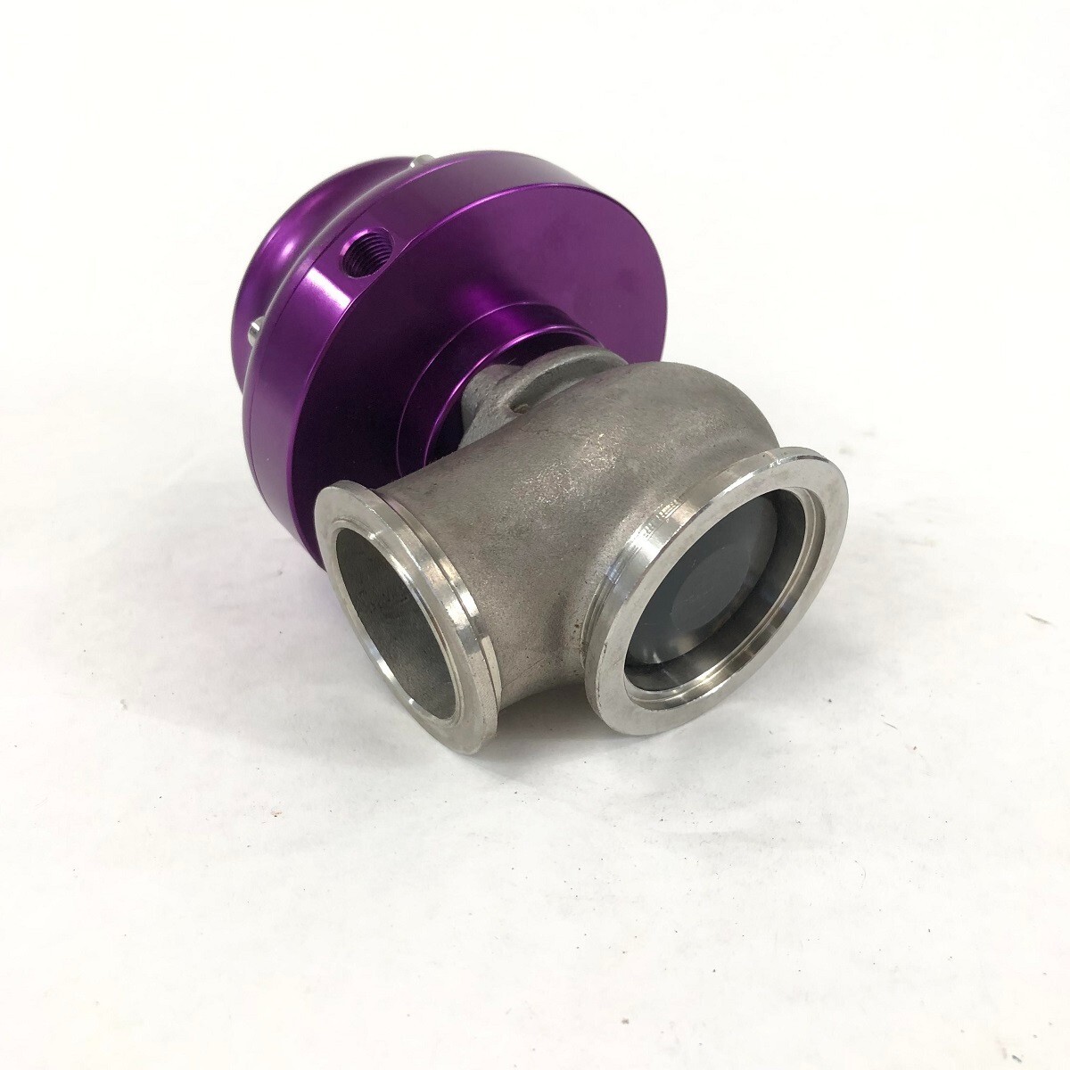 Adjustable Universal 38mm V-Band External Turbo Wastegate w/Elbow Adapter Purple