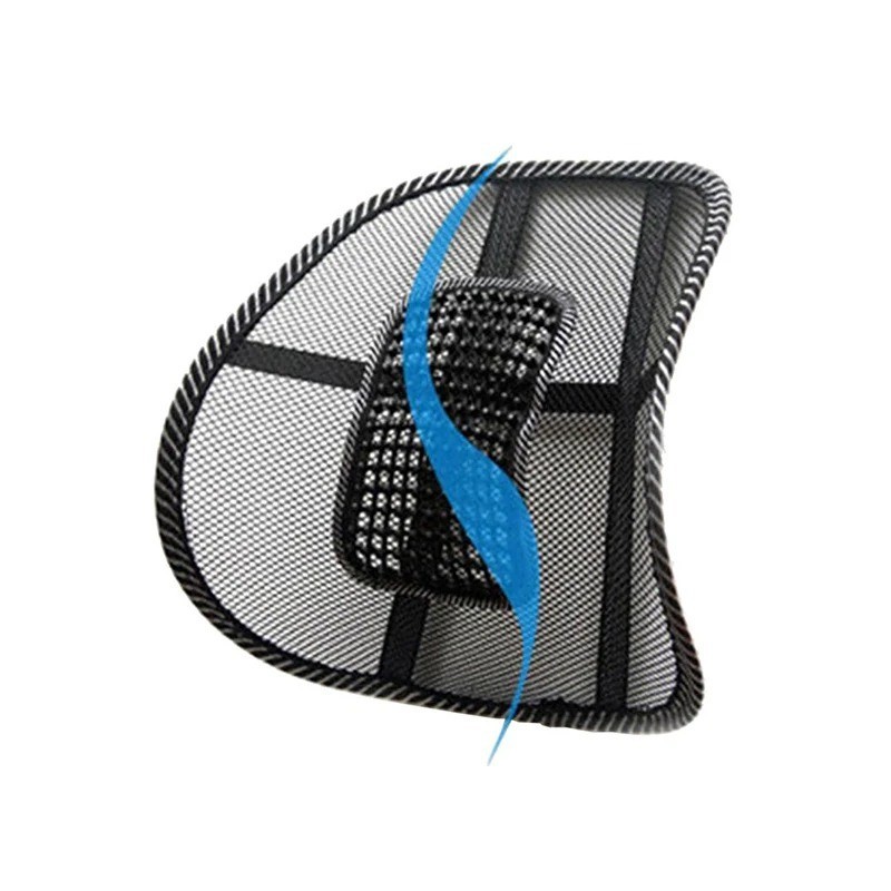 2PCS Car Seat Back Support Lumbar Support Cushion Massage Beads Ergonomic Design