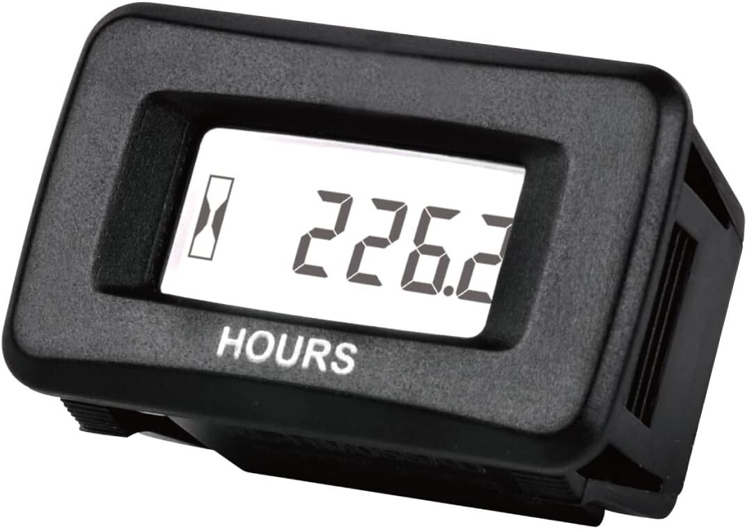 YOOREAL AC/DC 5-277V Hour Meter of Lawn Mower Tractor Generator Land Trimmer UTV