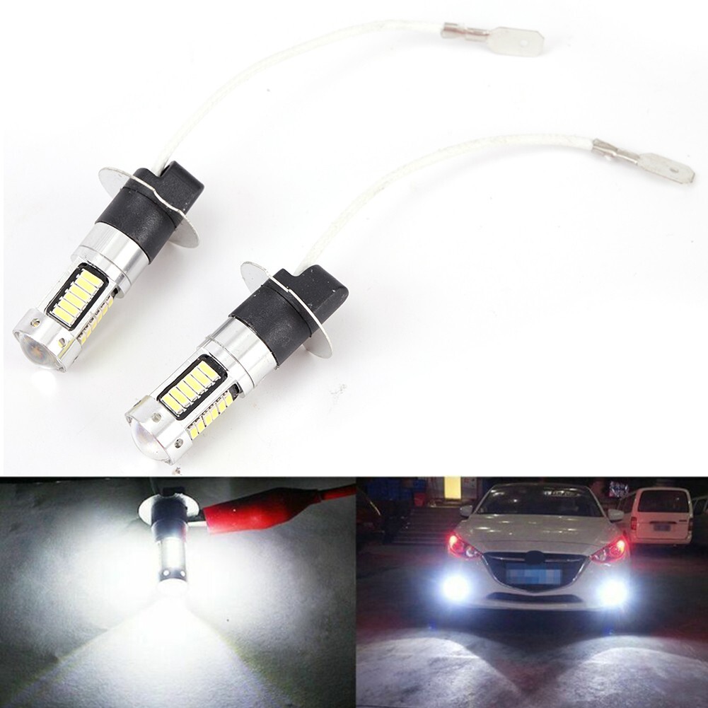 6000K Fog Light White Accessories 1800LM/Bulb 2pcs.H3 LED Conversion Kit