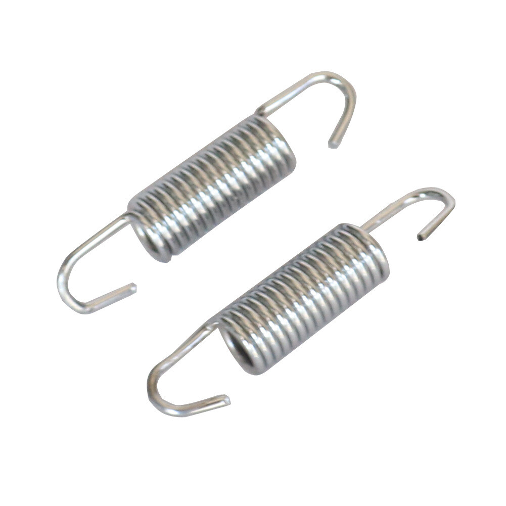 2 Pcs Racing Stainless Steel Motorcycle Exhaust Pipe Muffler Springs 55mm