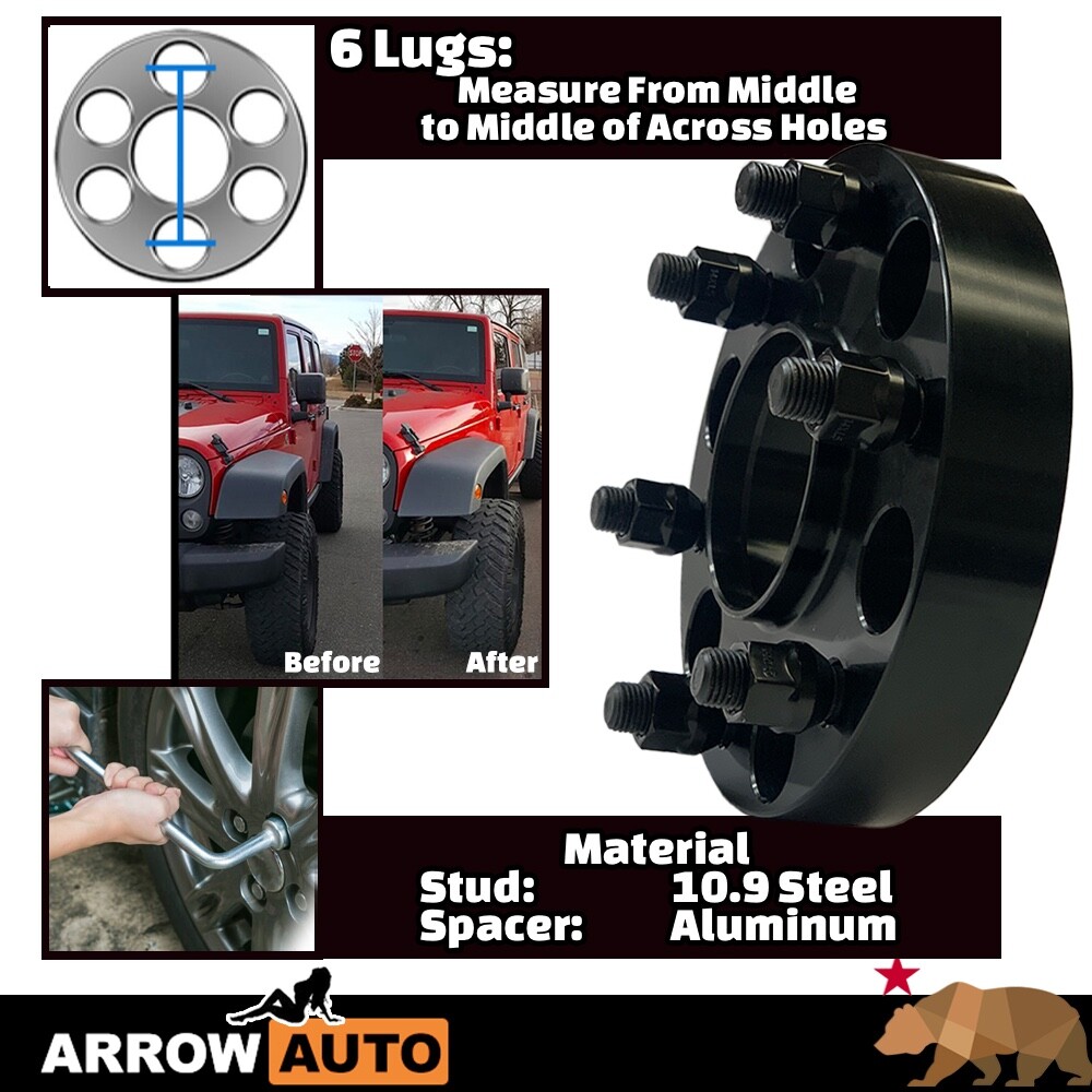 4x 1.25″ 6×135 HubCentric Adapter Spacer Fit 2015-24 F150/Navigator W Chevy Rim