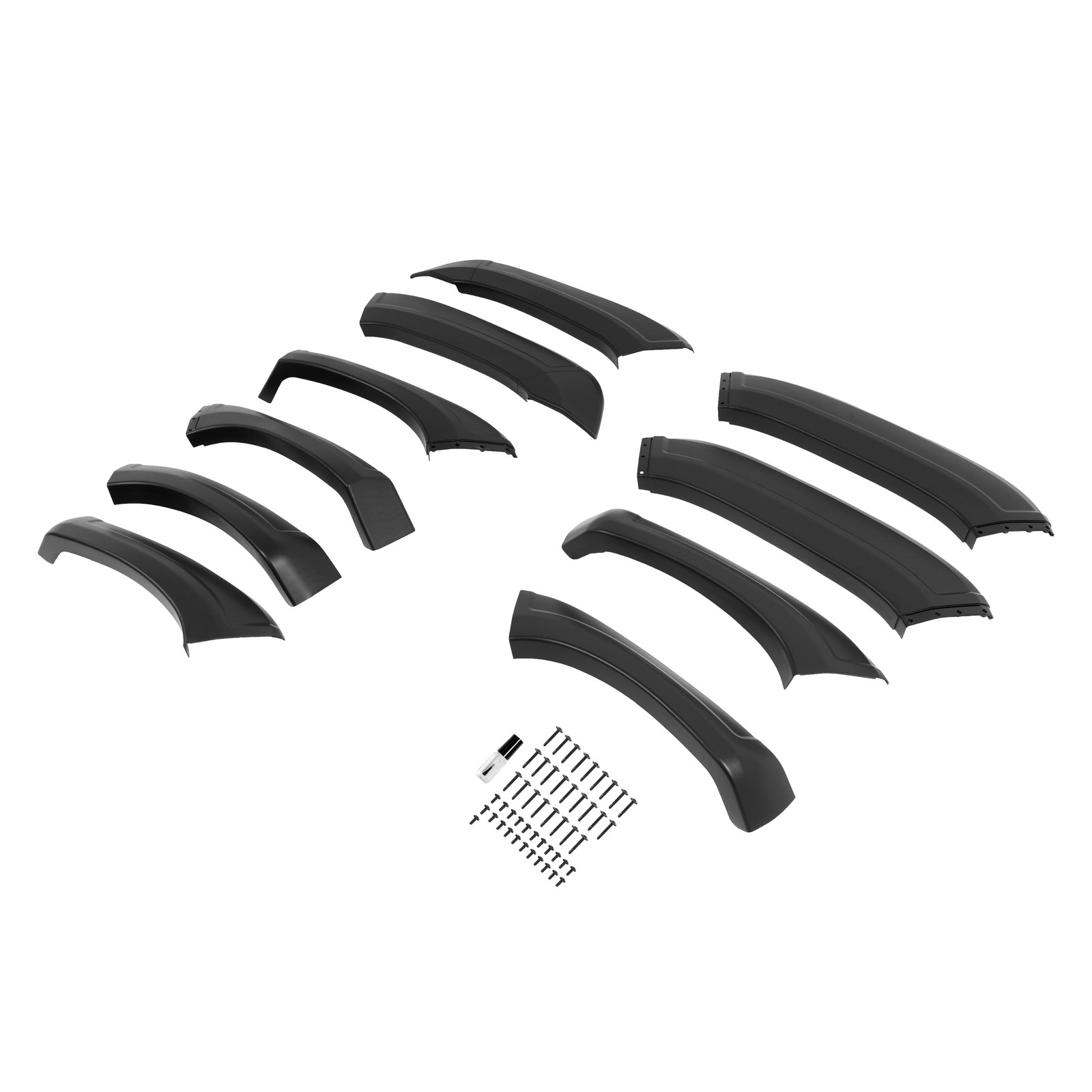 Front Rear Fender Flares Set Textured Black For 2007-2014 GMC Sierra