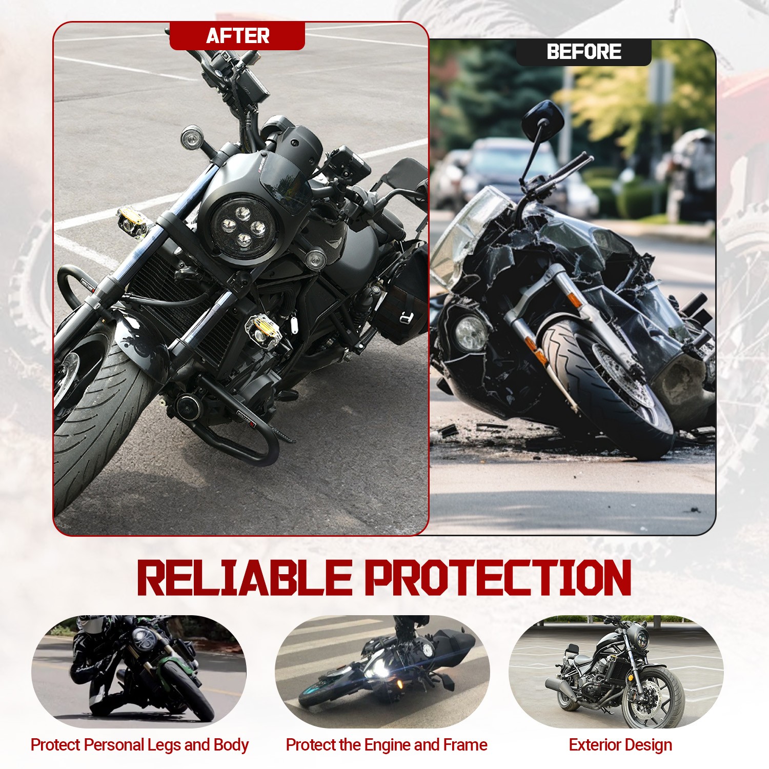 Crash Bar For Triumph Speed 400 Scrambler 400X 2024 Engine Guard Frame Protector