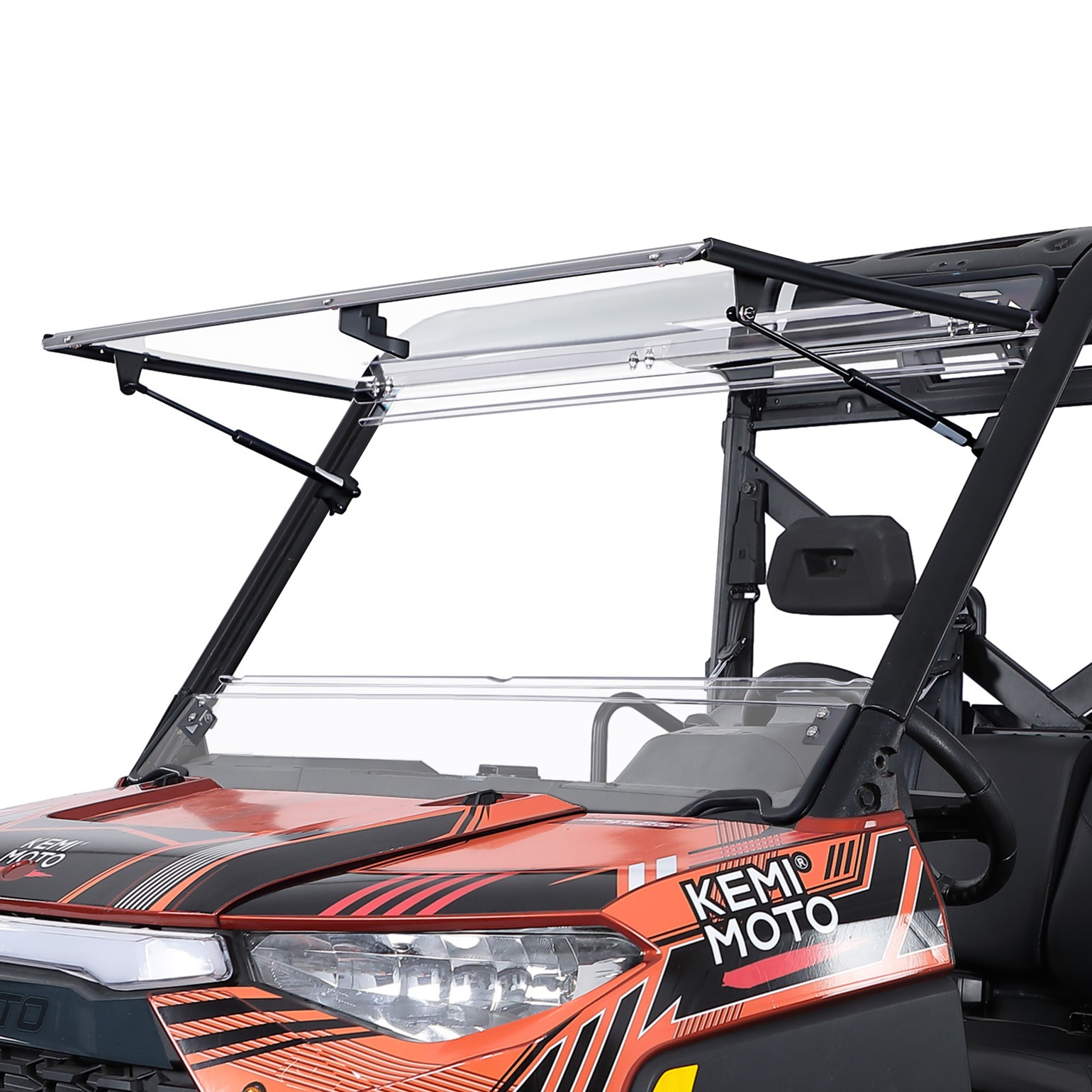 Scratch Resistant Front Flip Windshield for Polaris Ranger XP 900/ 1000 Crew