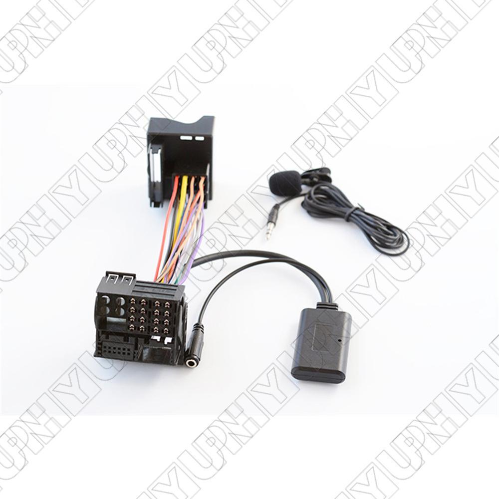 Car 12PIN AUX Bluetooth 5.0 Adapter Wireless Music Audio Cable Microphone Input