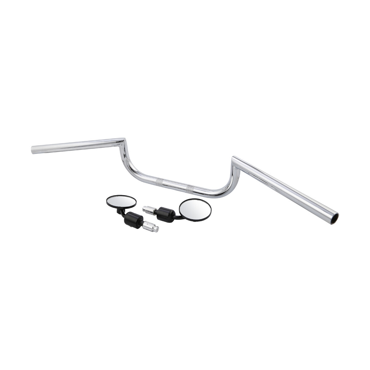 7/8″ 22mm Handlebar & Rear-View Mirrors Fit For Cafe Racer Custom Honda Chrome