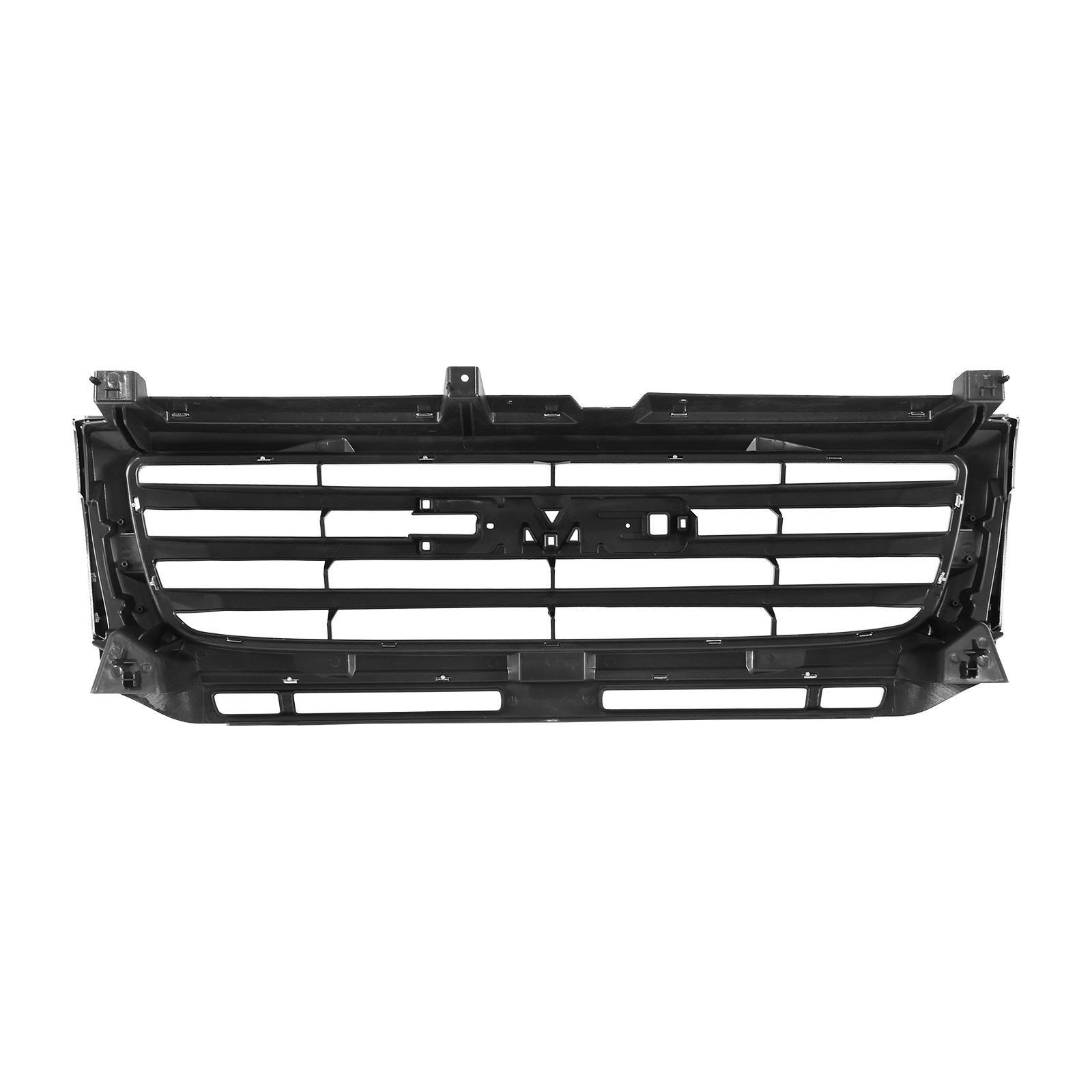 For GMC Sierra 2500/3500 HD 2003-2007 Front Upper Grille Black w/Chrome Shell