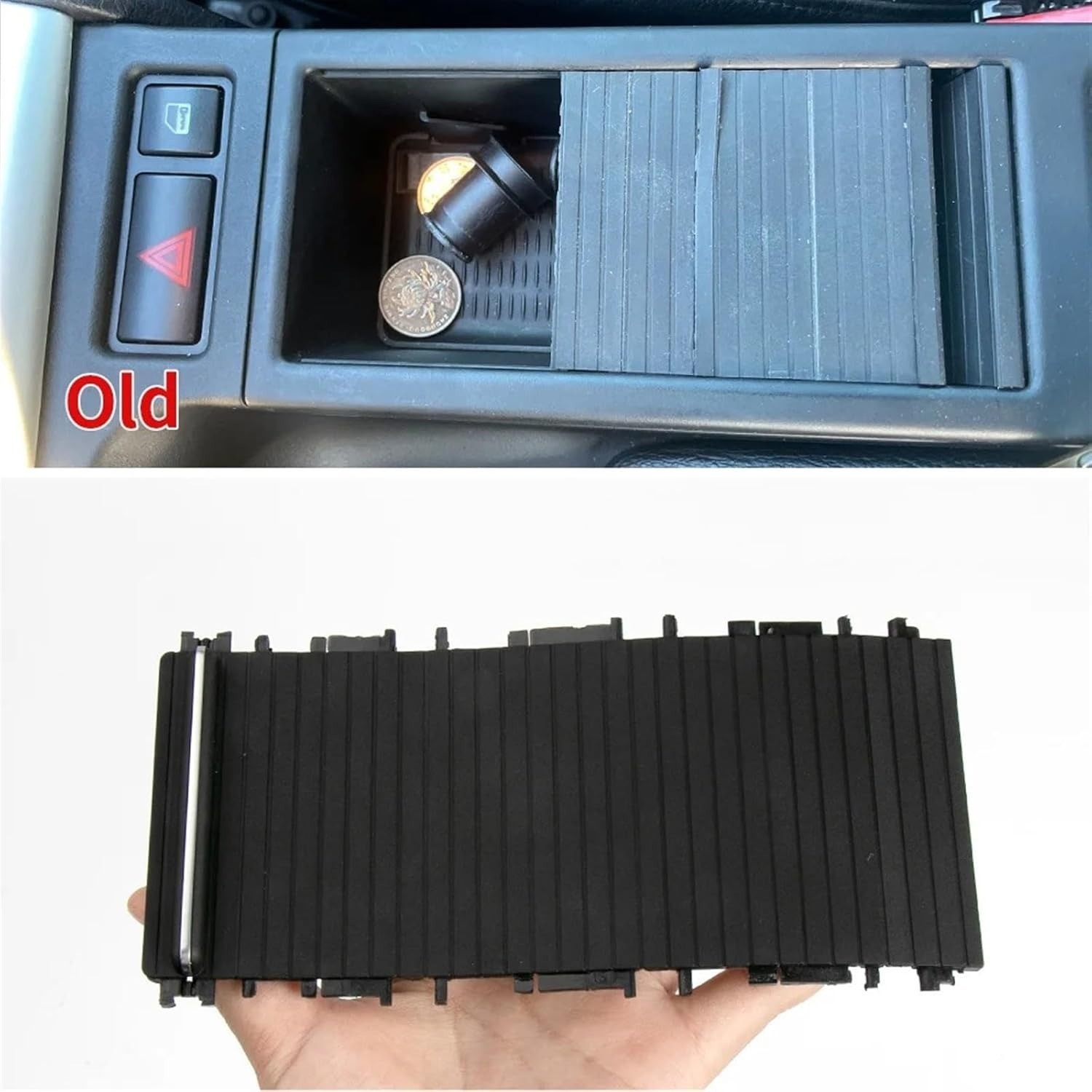 Console Sliding Cup Holder Cover Fit for BMW 3 Series E46 1998-2005 51167038333