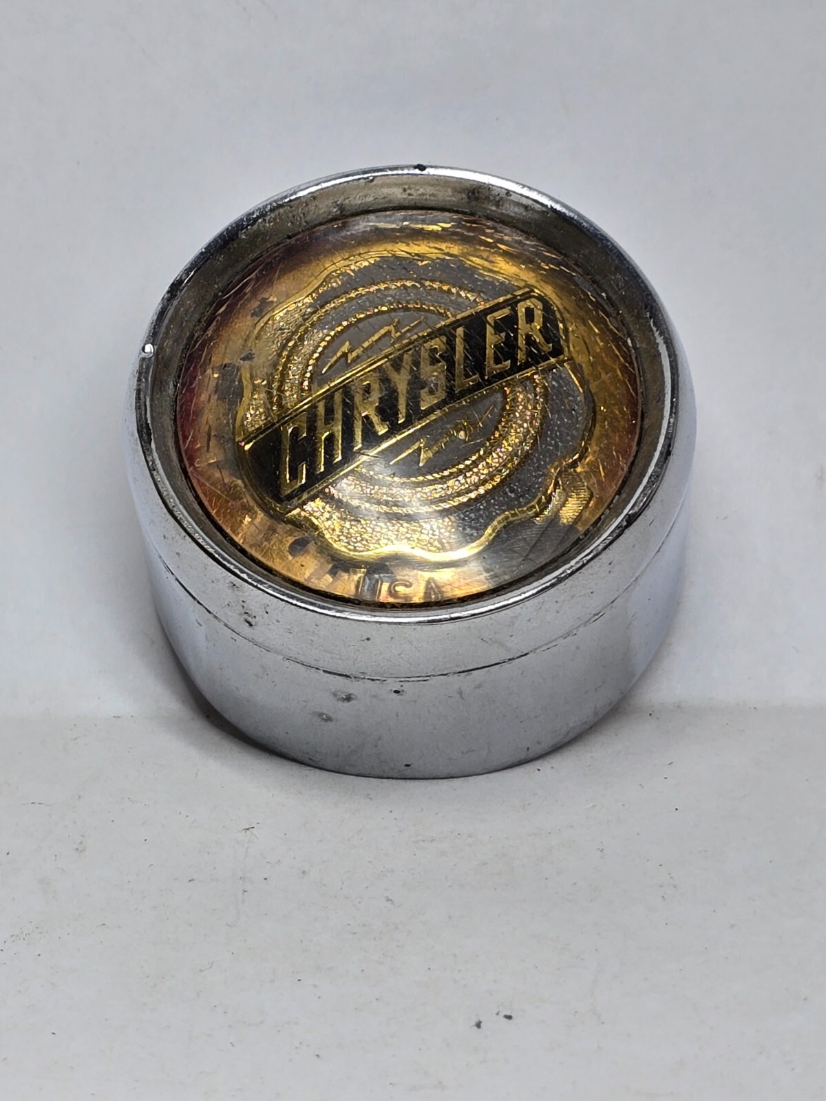 OEM Vintage CHRYSLER Metal & Plastic Unknown Car Part with Emblem Logo USA