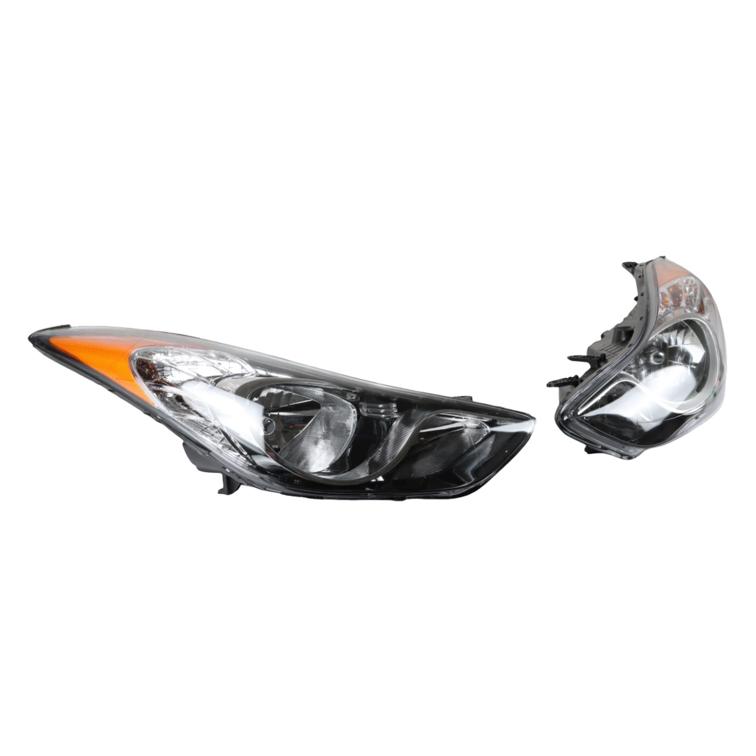 1 Pair Headlights Headlamp For 2011-2013 Hyundai Elantra HY2503161, HY2502161