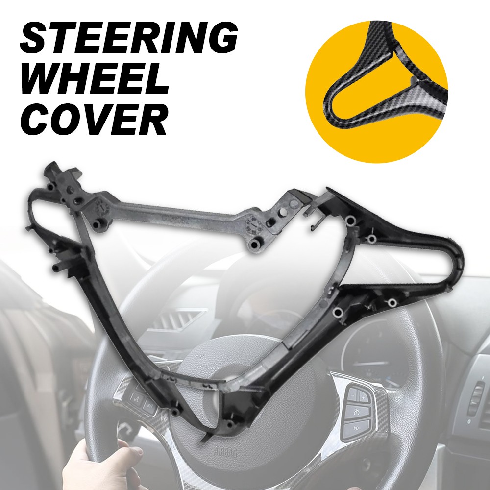 ABS Car Steering Wheel Cover Molding Trim For Honda Civic 8th 2006-2011