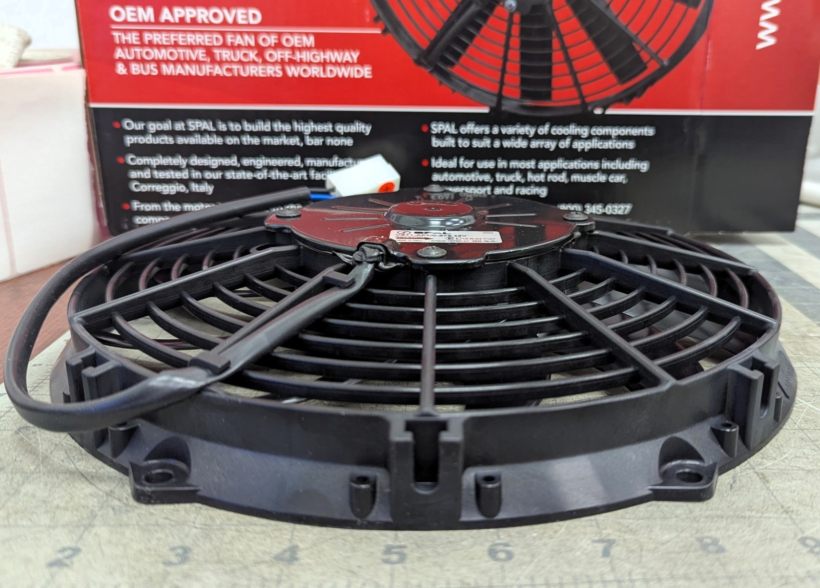 VA11-AP7/C-57S 10in Pusher Fan Curved Blade 797 CFM SPAL 30100320 Italy NEW