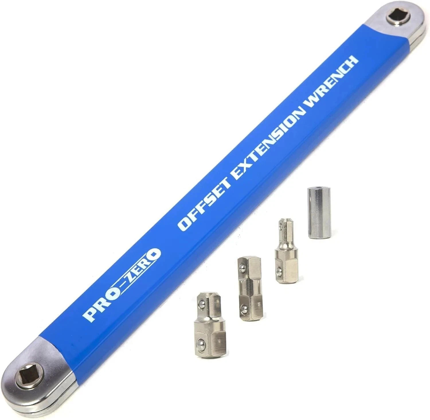 Impact Ready Offset Extension Wrench, Tight Reach Wrench Set, Blue