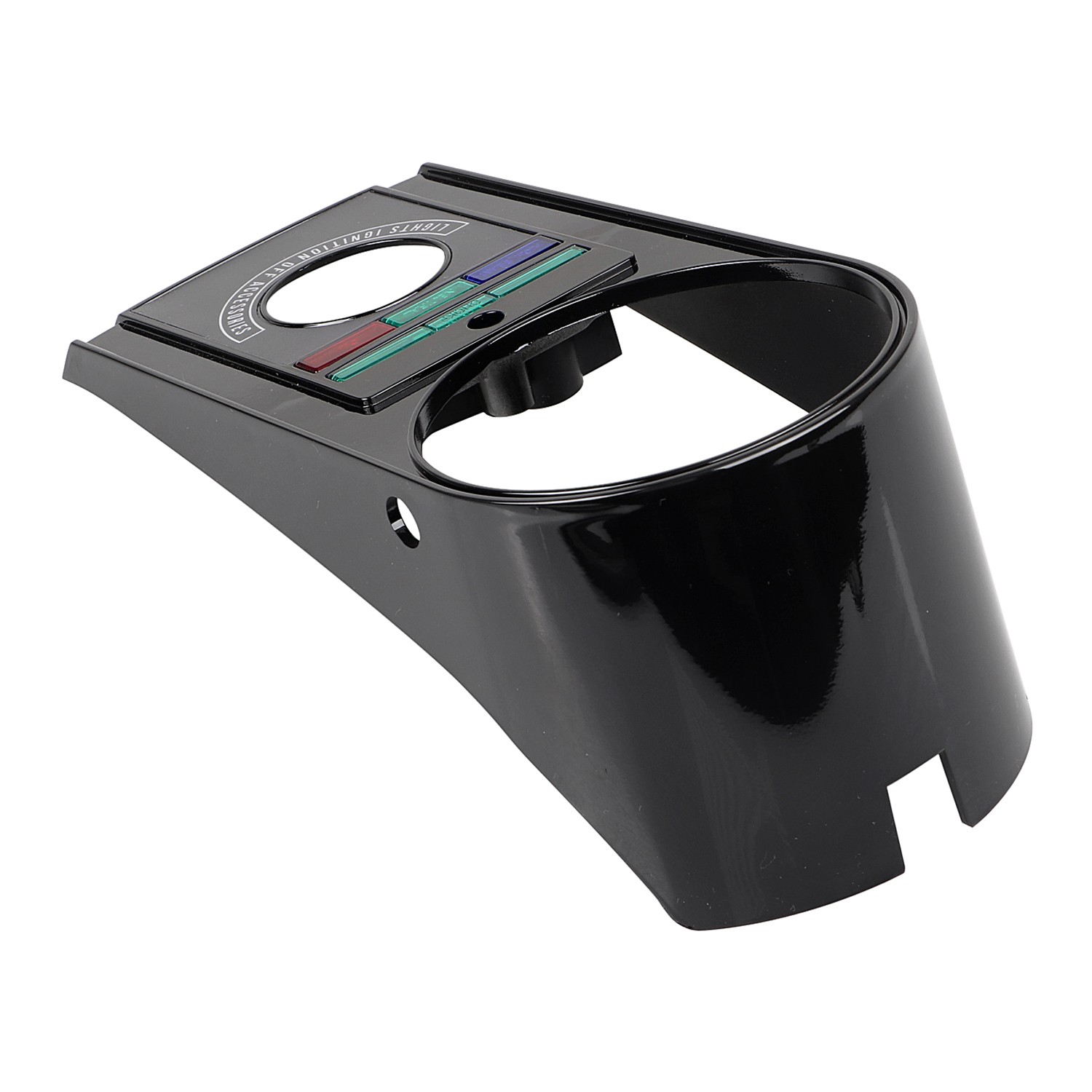 Black ABS Plastic Front Speedo Dash Panel Cover Kit For Harley Electra Glide FLH