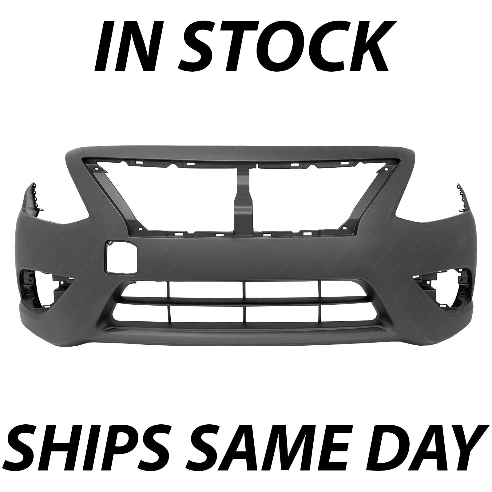 Brand NEW Primered Front Bumper Cover for 2015-2019 Nissan Versa Sedan 4-door