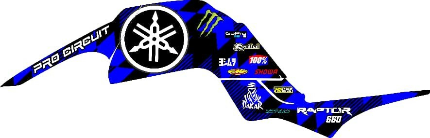 Yamaha Raptor 660 660r full gráphic Kit Raptor 600 Decals stickers ATV
