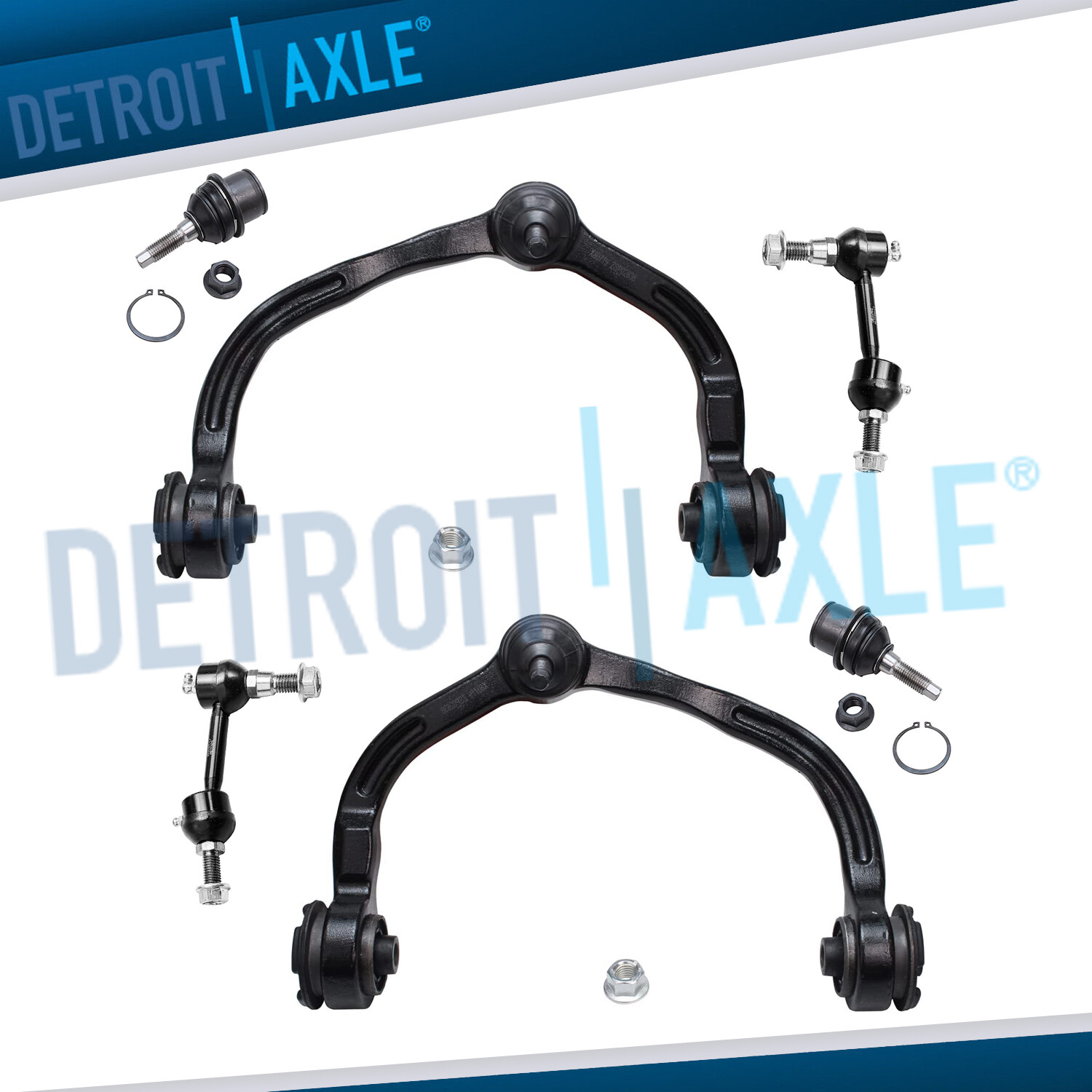 Front Upper Control Arms Lower Ball Joints Kit for 2004-06 Expedition Navigator