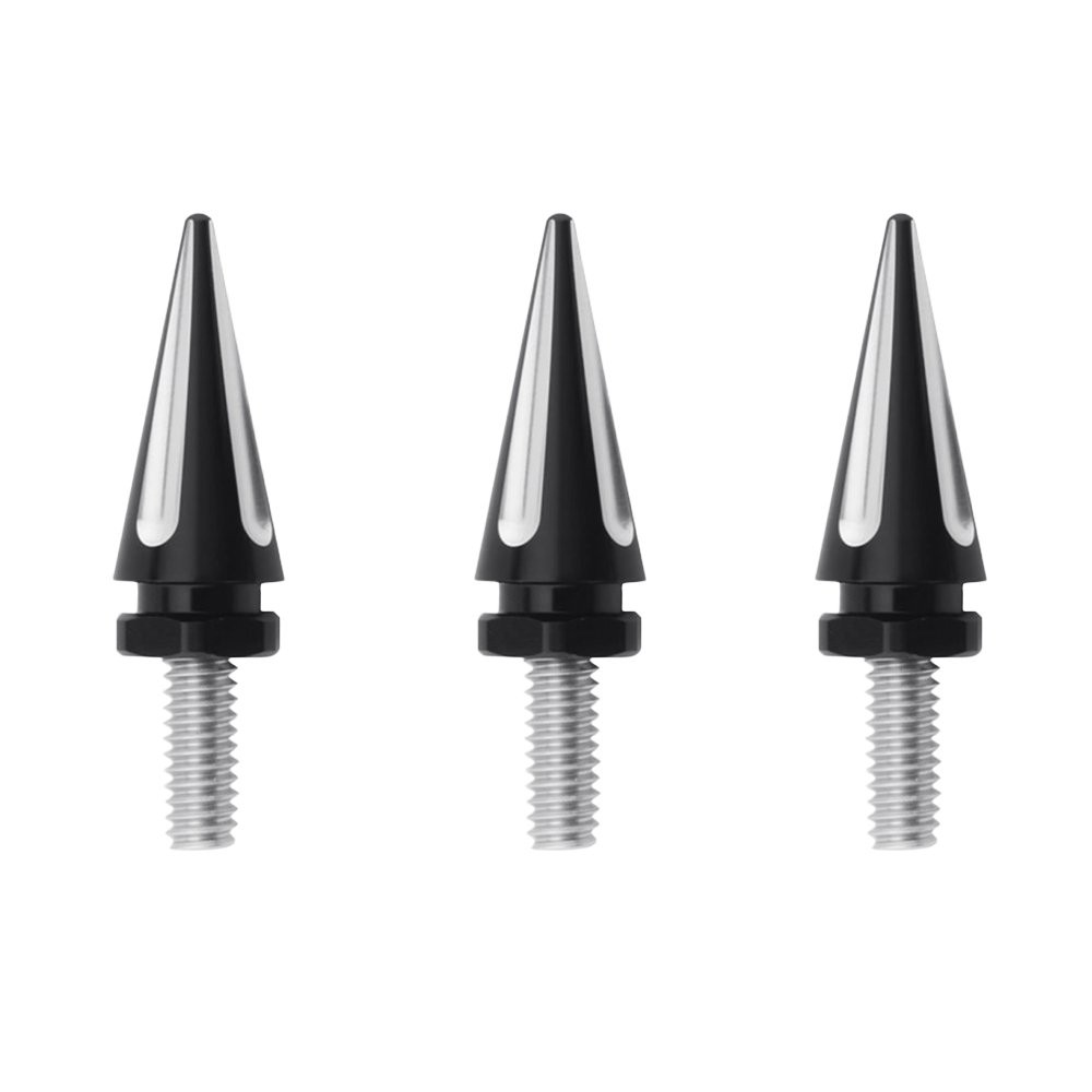 Black+White Spike Windscreen Windshield Screws For Harley Touring 1996-13 3-30X