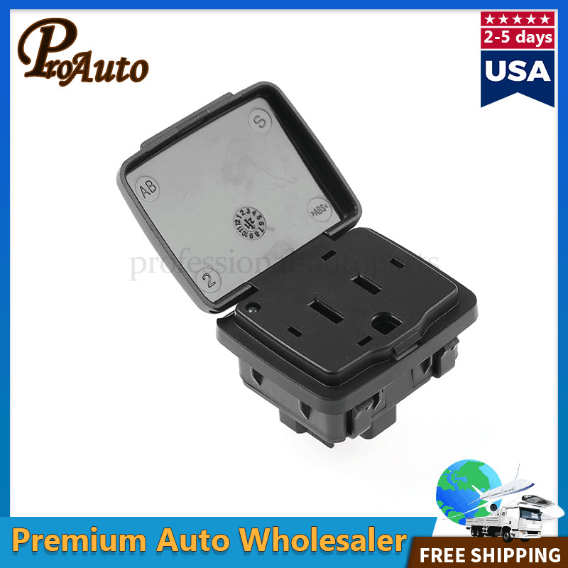Center Console Rear Power Outlet Plug 110V 150W For 11-14 Ford F150 Explorer