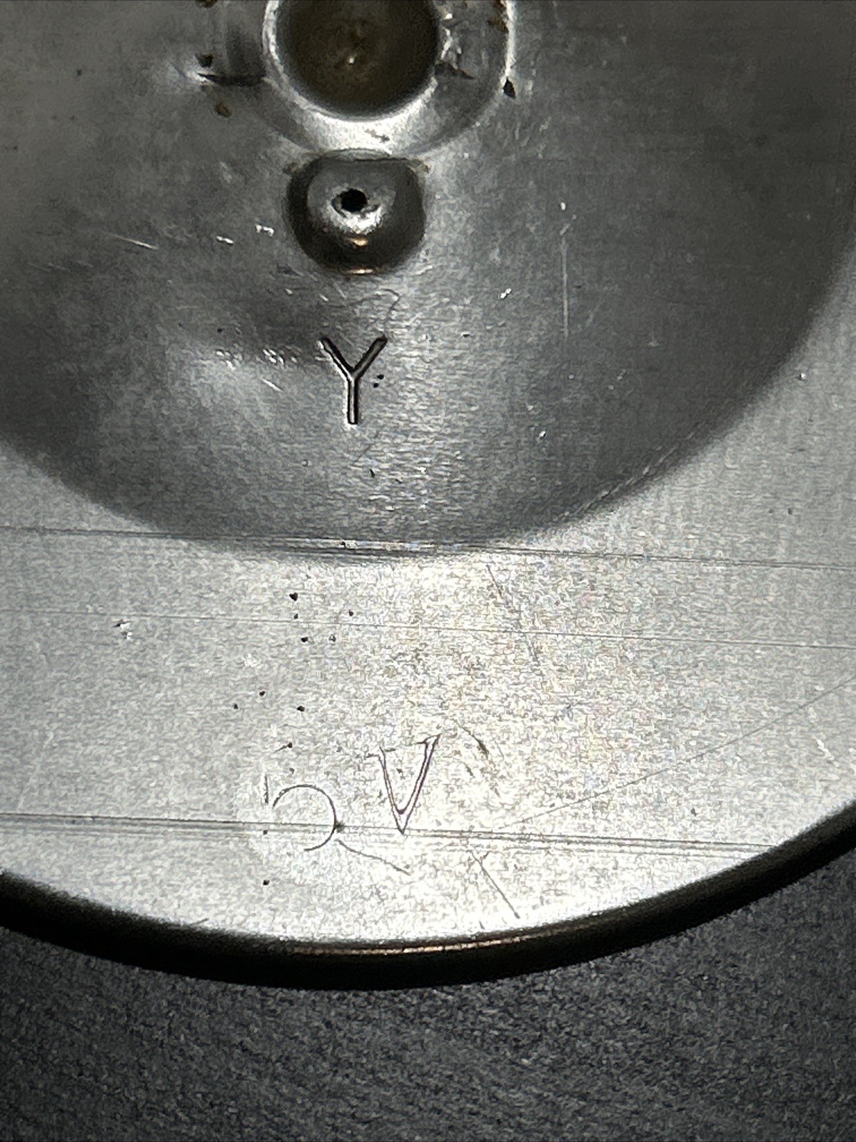 Older Unknown Model Round Car Side Mirror