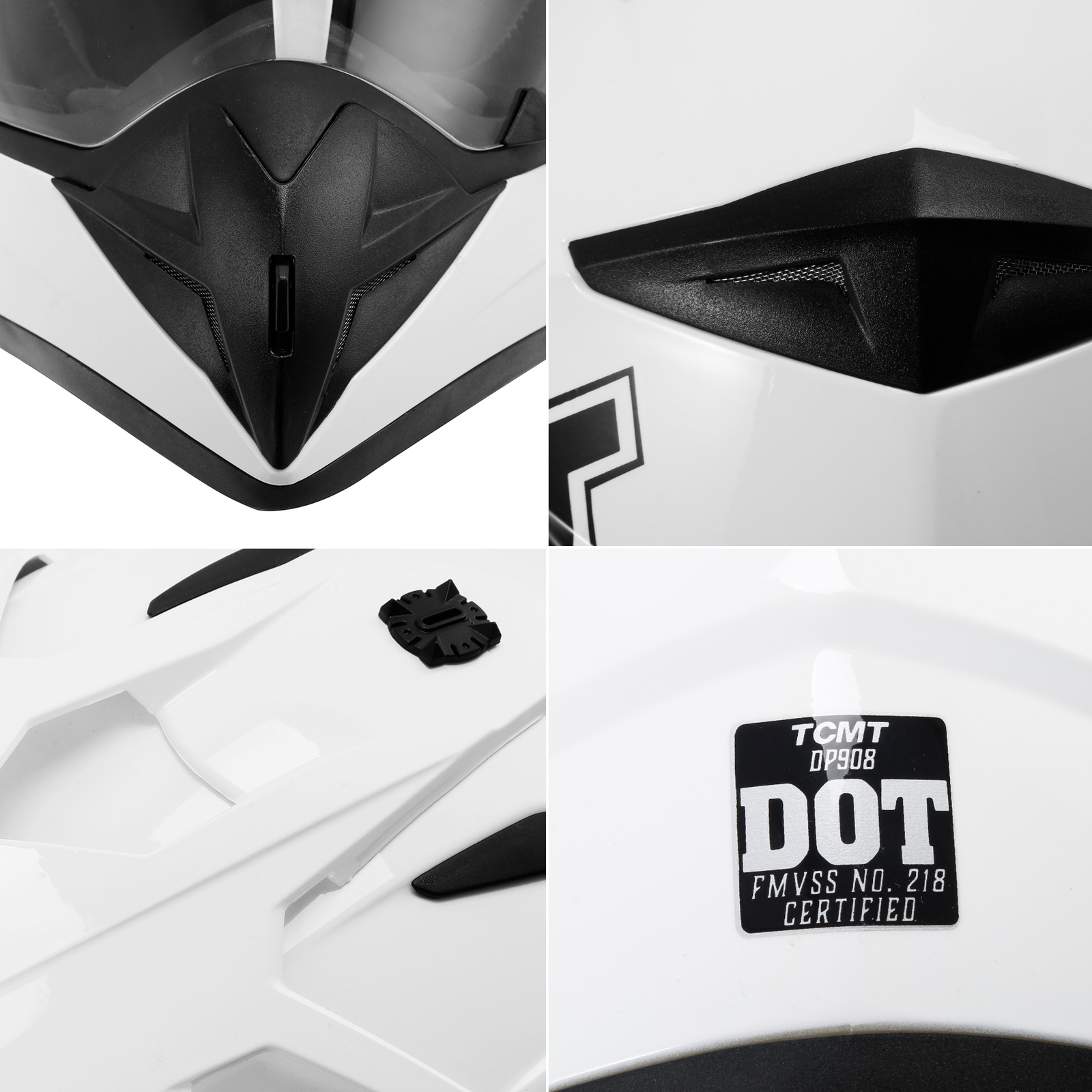 DOT Unisex Adult Helmet Motorcycle Full Face Offroad Dirt Bike Racing ATV M-XXL