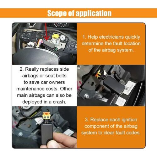 1~10 pcs Car Air Simulator Emulator SRS Resistor Bypass Fault Finding Diagnostic