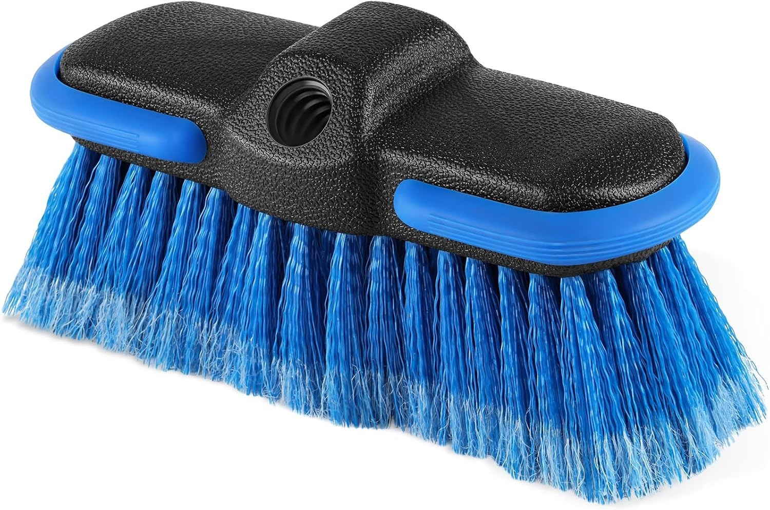Soft Bristle Car Cleaning Brush 8” with Protective Bumper – Versatile and Safe