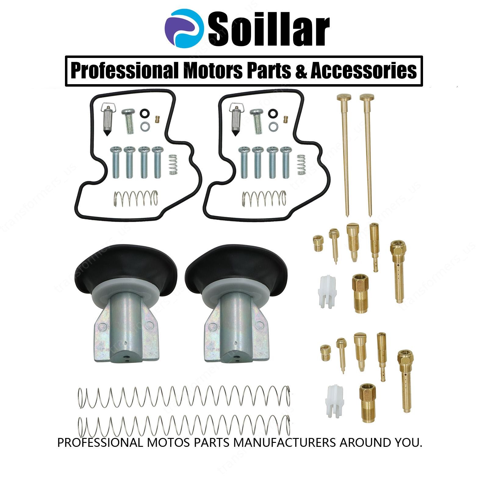 2x Carburetor Repair Rebuild Kit For Kawasaki Prairie Brute Force650 KVF650