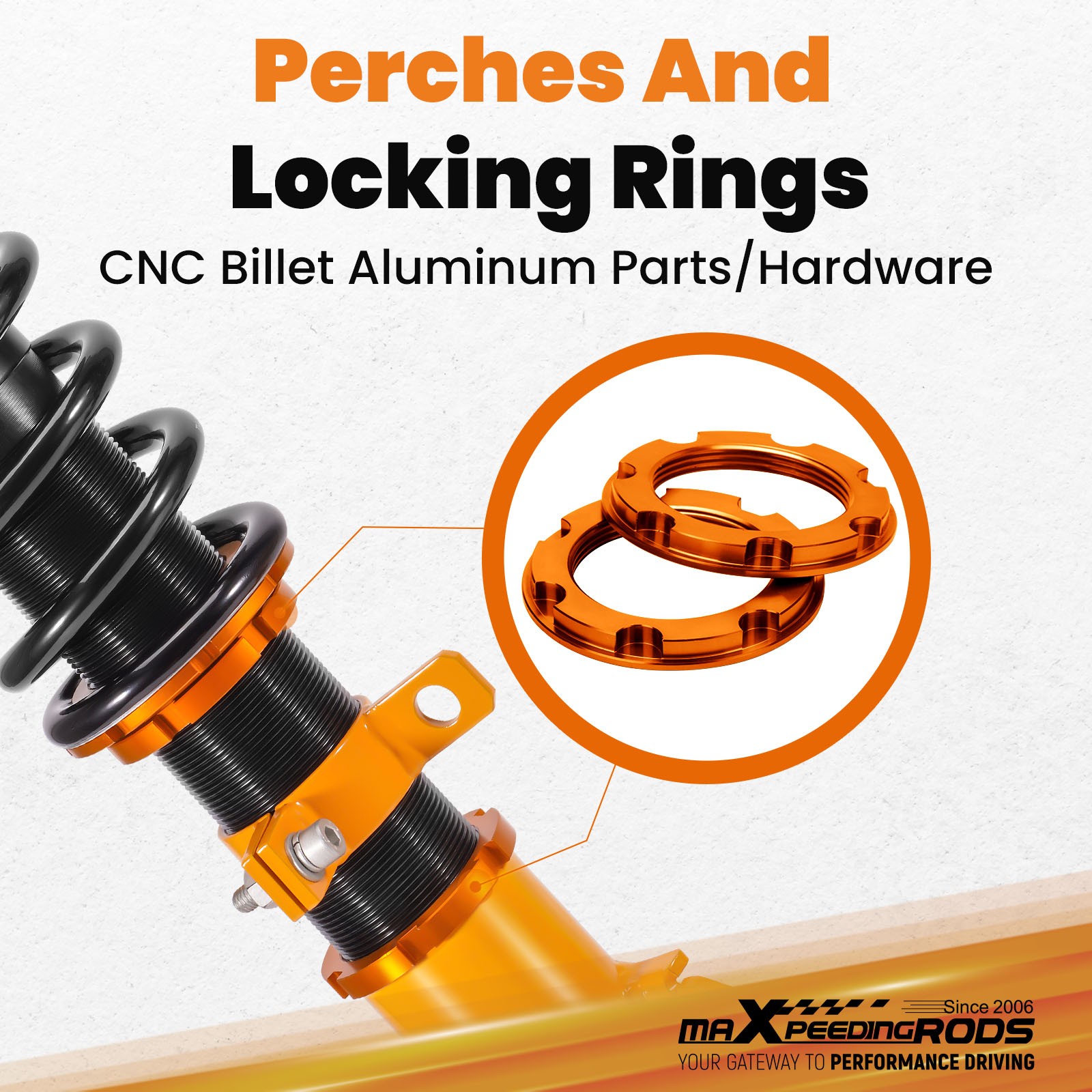 Maxpeedingrods 24 Ways Damper Coilover For HONDA CRV CR-V 2007-2011 Shock Struts