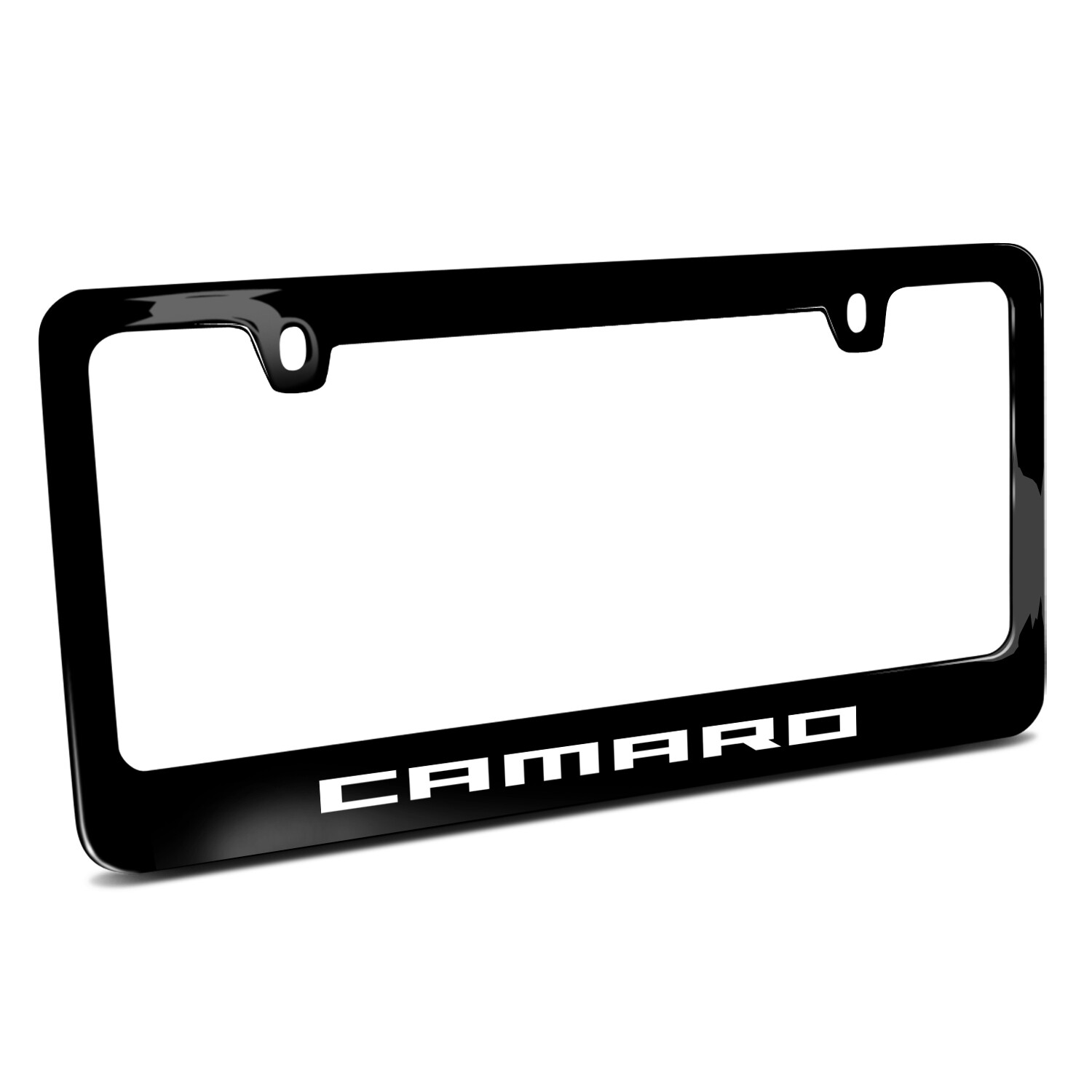Chevrolet Camaro Black Metal License Plate Frame by iPick Image, Made in USA