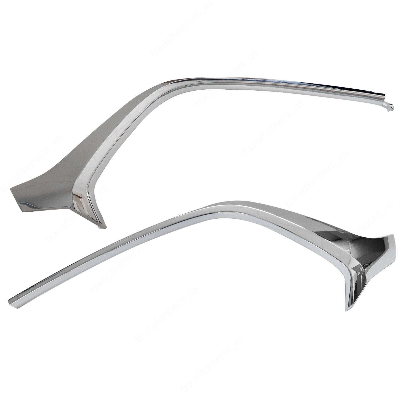 Bumper Trim Set Fit Mazda CX-3 2016-2021 Front Driver and Passenger Side Chrome