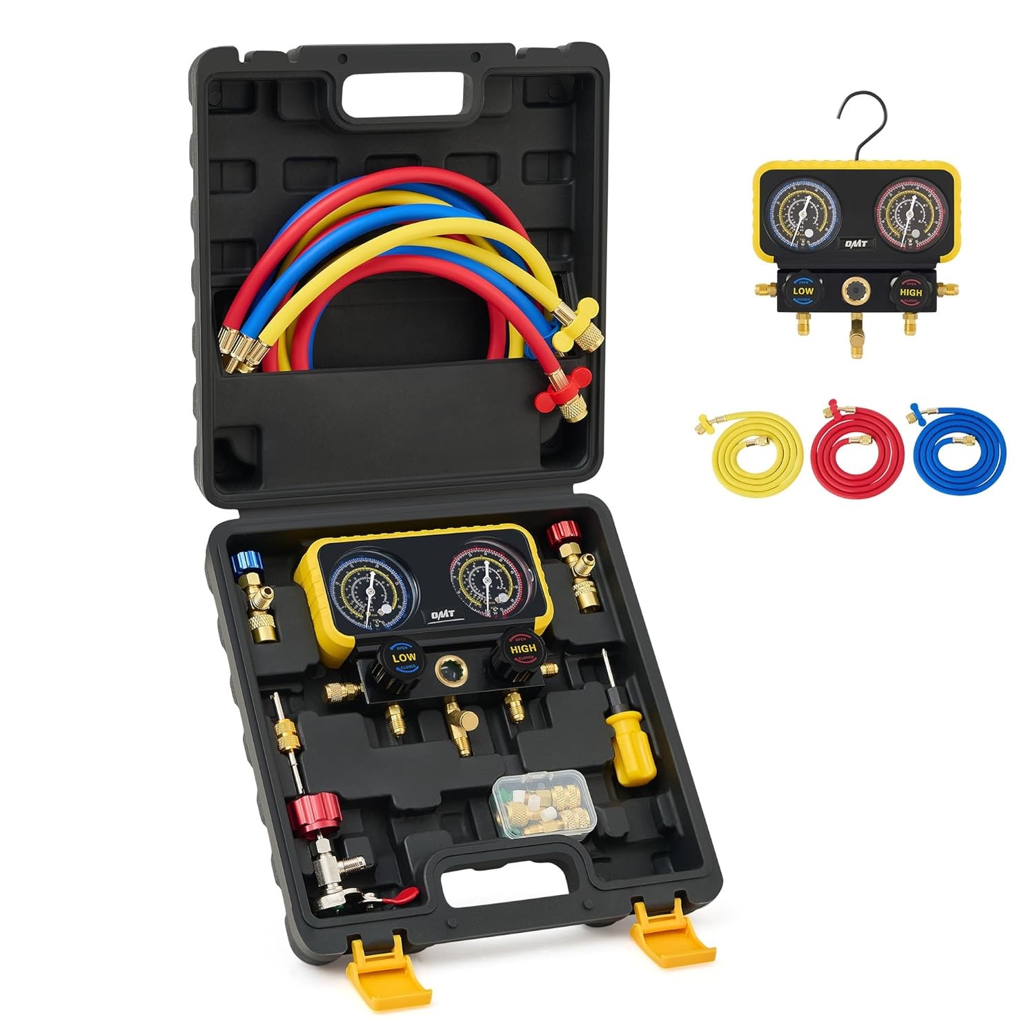 Orion Motor Tech R410a Gauges, AC Manifold Gauge Set for R22 R32 410A 134A…