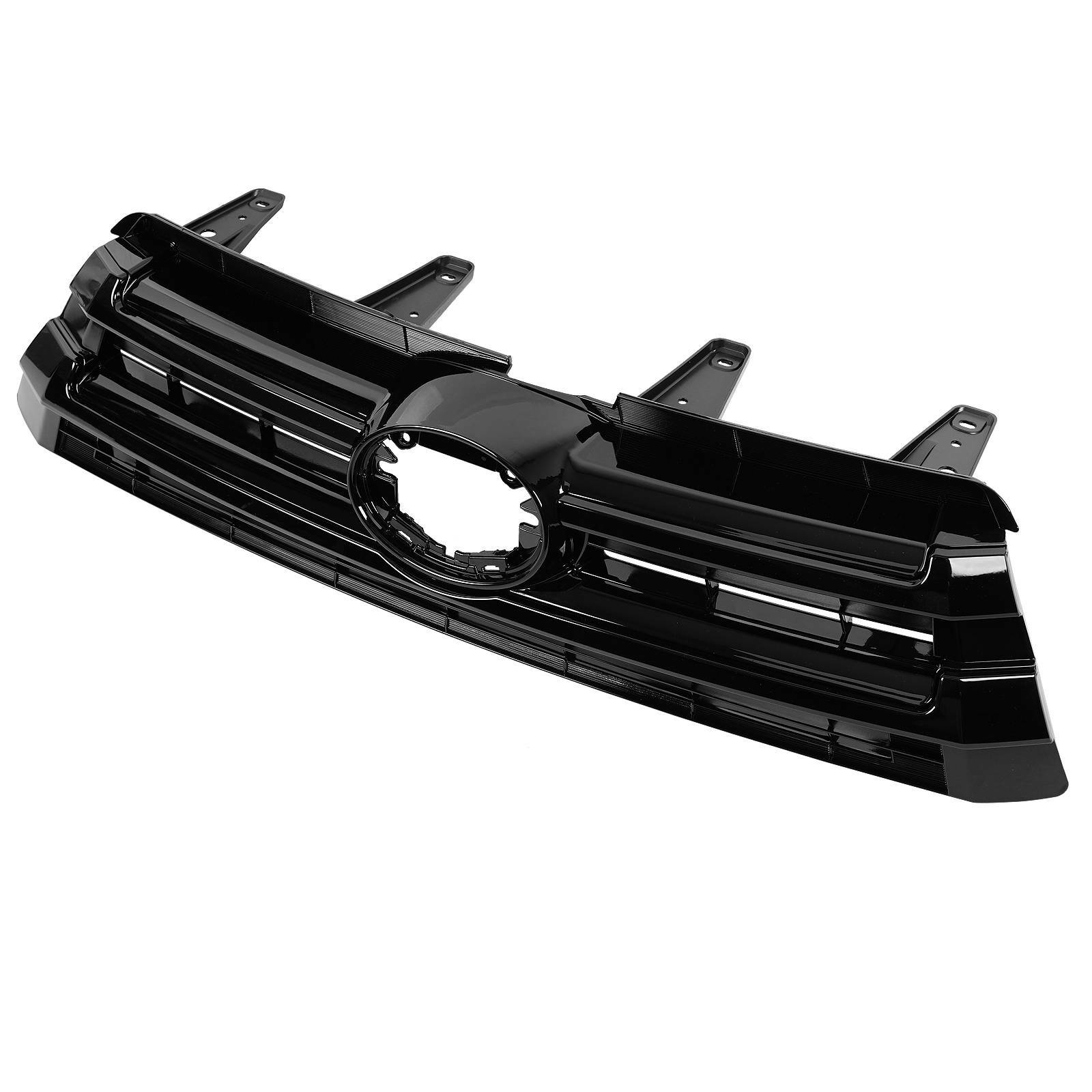 Front Upper and Lower Grille Grill For Toyota Highlander 2017-2019 Gloss Black