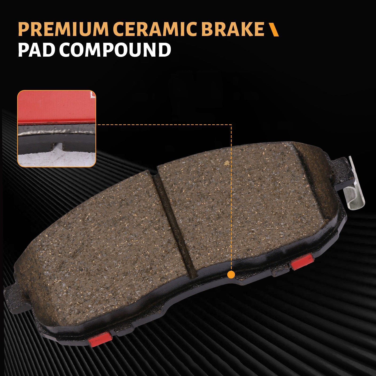 Ceramic Front Brake Pads Set for Nissan Versa 2007-2012 1.8L Models US Stock