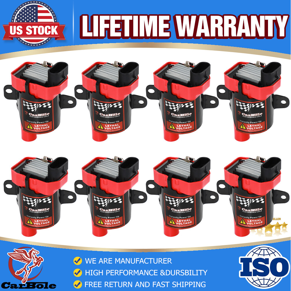8Pack Round Ignition Coil UF262 For Chevy Silverado 1500 2500 GMC 4.8L 5.3L 6.0L