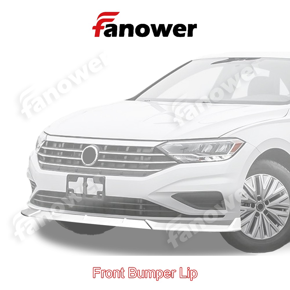Painted White Front Bumper Lip Spoiler Splitter For Volkswagen Jetta MK7 2019-21