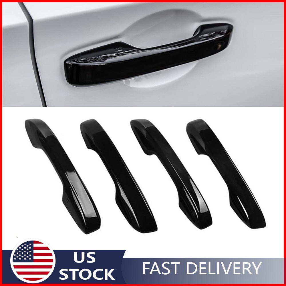 For 2022-2026 Honda Civic GLOSS BLACK 4 Door Handle Covers WITH Front Smartkey