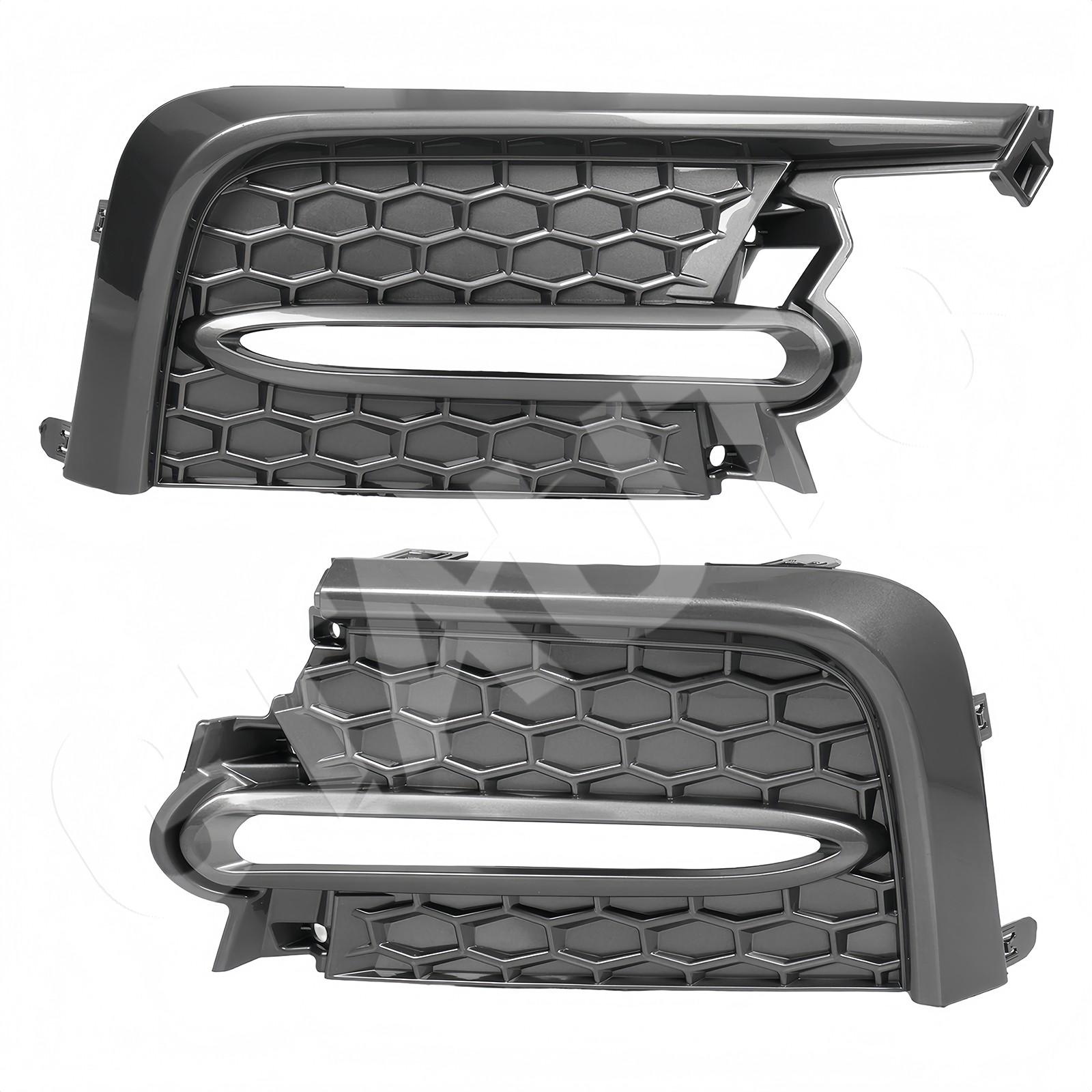 For 2020-2022 Toyota Corolla SE XSE Primed Front Bumper Grille Fog Light Set