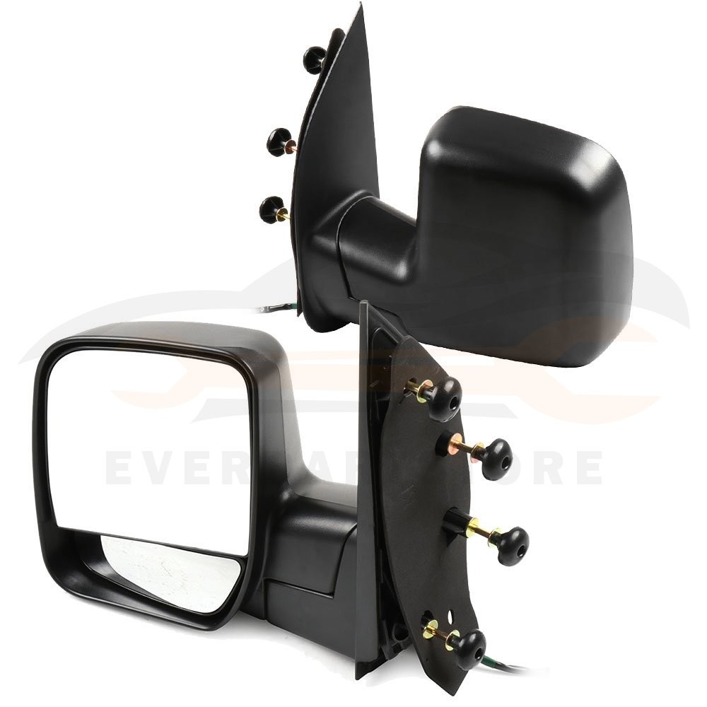 Pair Manual Fold Side View Mirrors For 2003-2013 Ford E-250 Fits Left Right Side