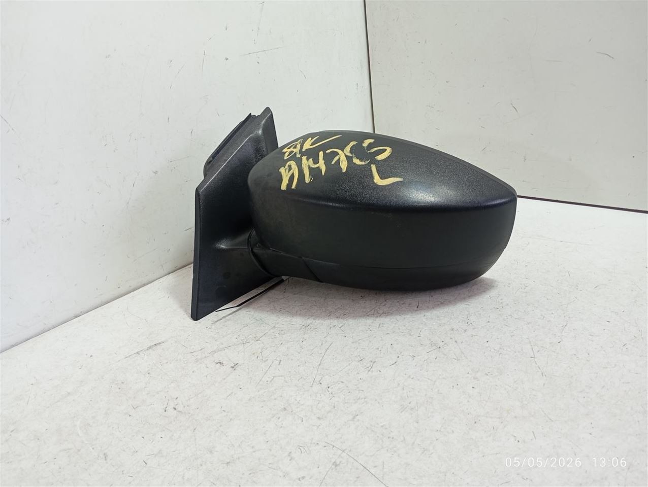 Driver Side View Mirror Power Black Textured Cap Fits 15-18 FOCUS 4150182