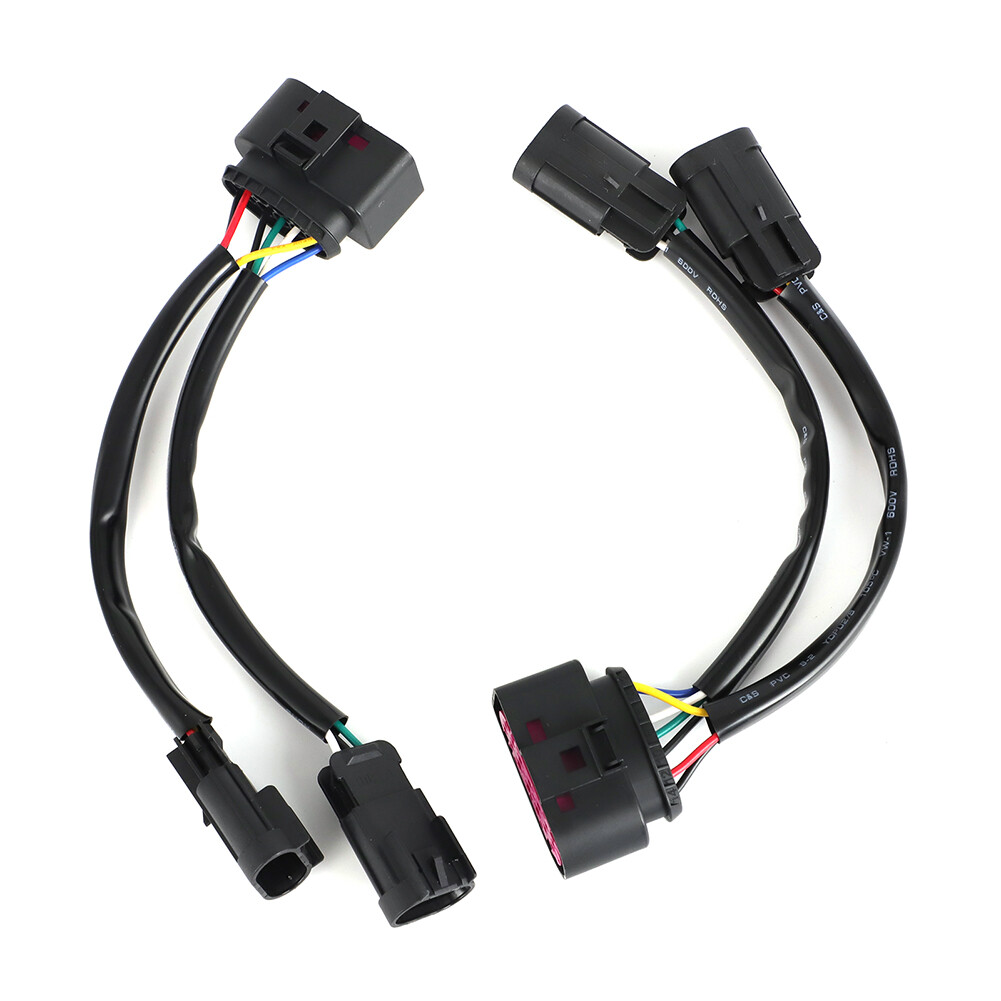 For 09-18 Dodge Ram Conversion Harnesses Quad Housing To Projector Headlight 2PC