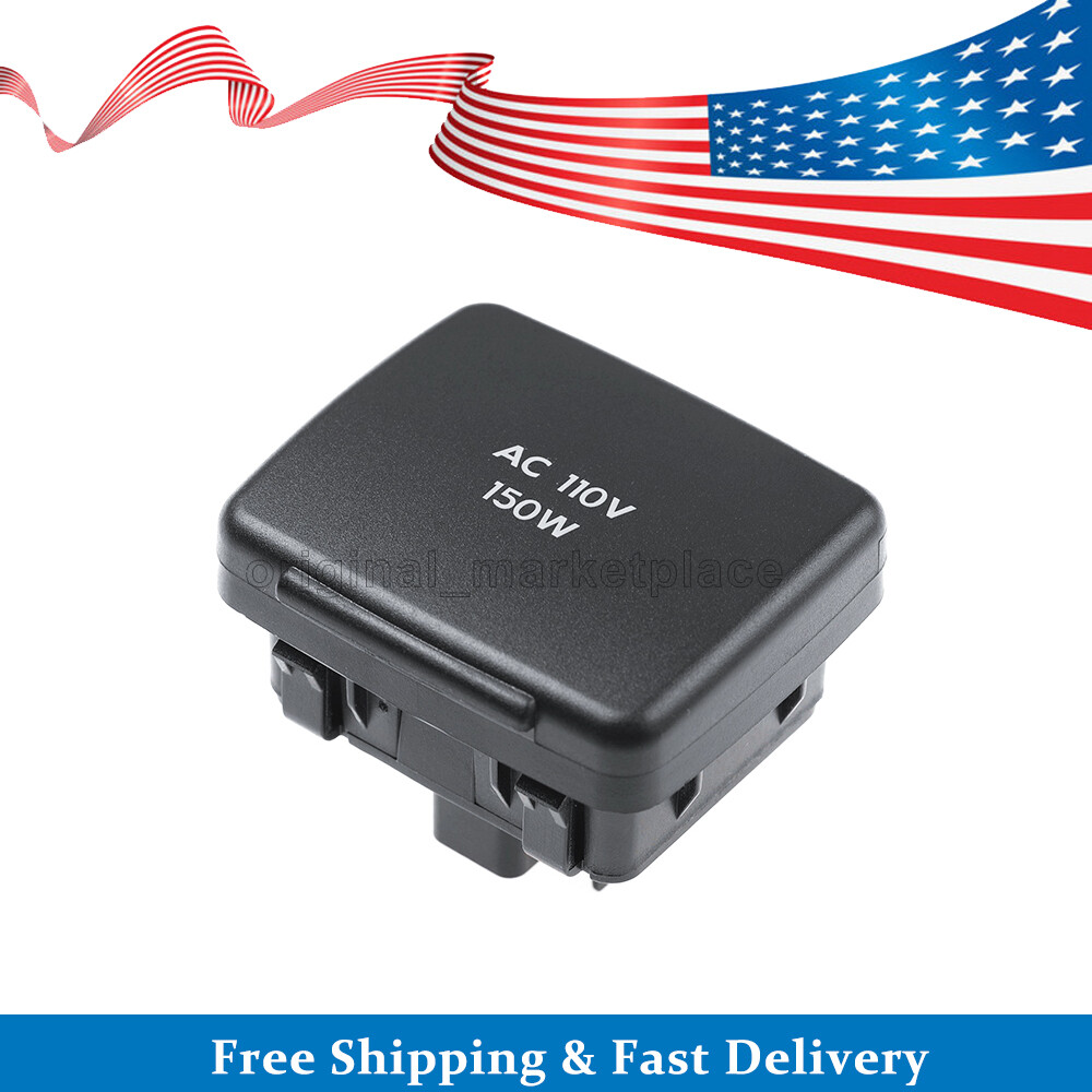 Center Console Rear AC Power 110V Outlet Socket Plug 150W for Ford F-250 F-350