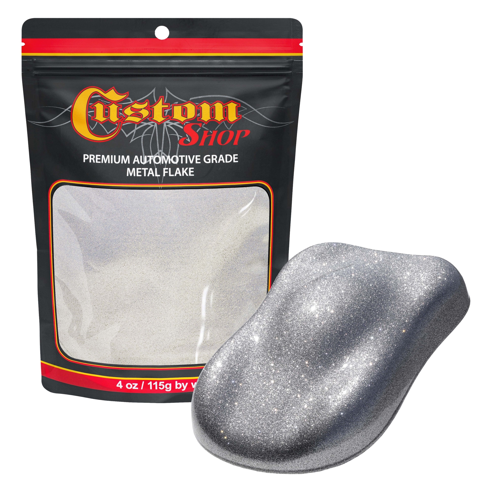 Custom Shop – Chrome Silver – 4-Ounce Medium Flake .008 Micron Size