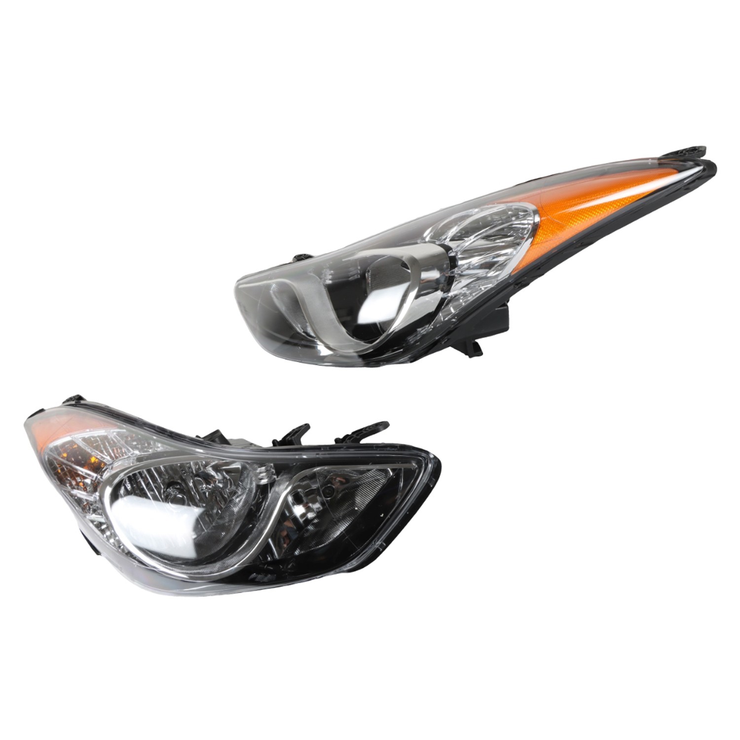 1 Pair Headlights Headlamp For 2011-2013 Hyundai Elantra HY2503161, HY2502161