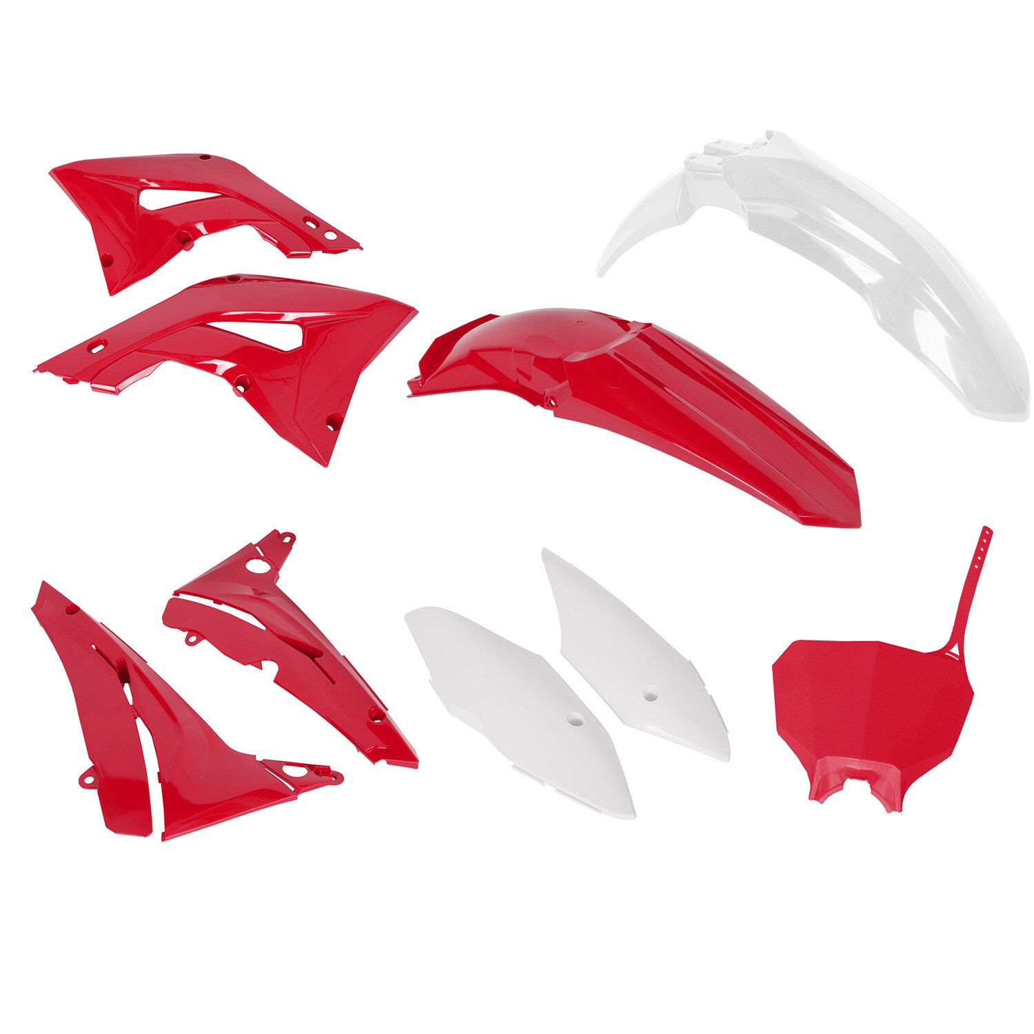 Restyle Plastic Kit Bodywork Fairing For 2002-2007 Honda CR125R CR250R-Red&White
