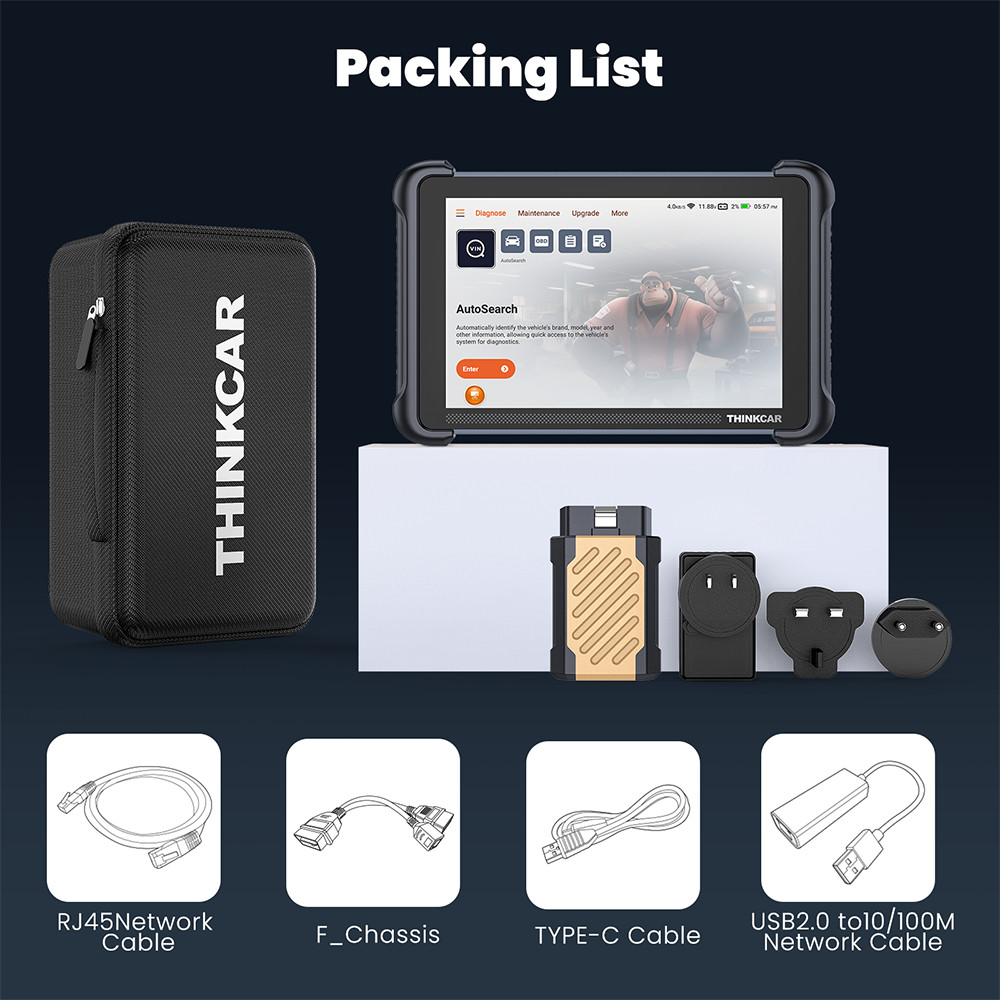 ThinkScan 689BT Car Diagnostic Scan Tool Bidirectional E.CU Coding TPMS 4 SENSOR