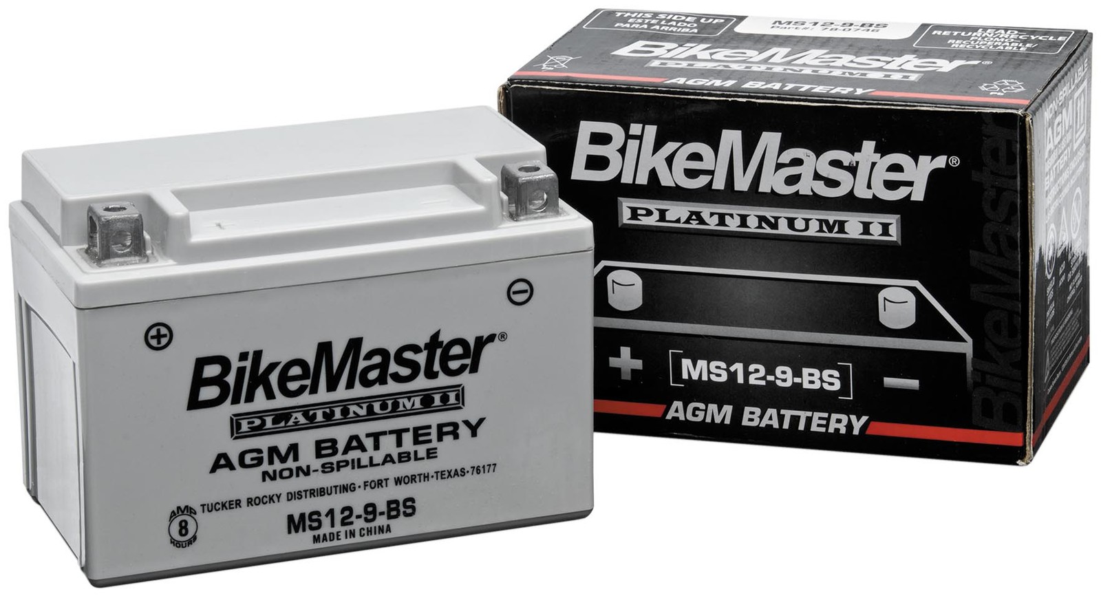 BikeMaster AGM Battery 12V 150x69x130mm 130 CCA 780762